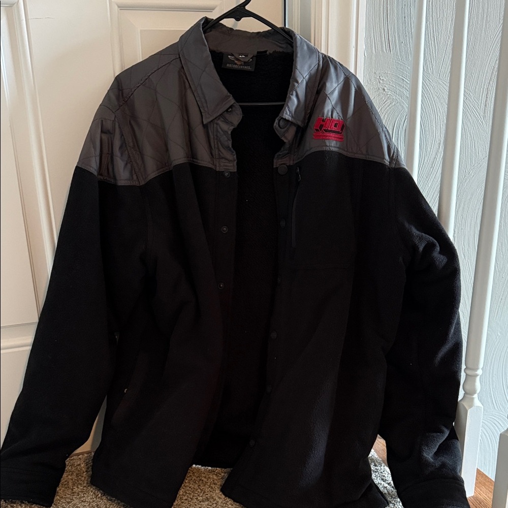 Men's Black and Gray Jacket, Harley Davidson!